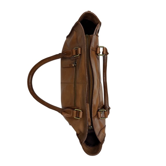 Born‎ Tan Leather Top Handle Satchel Bag - Picture 14 of 14